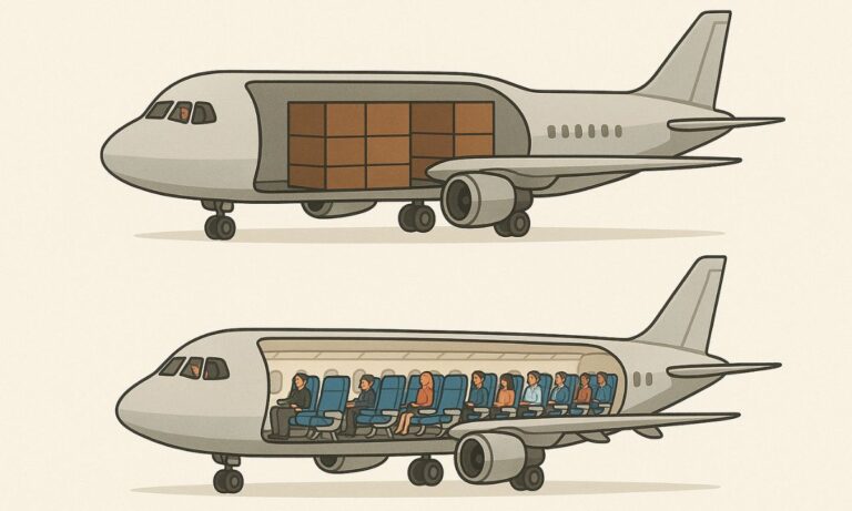 How cargo planes differ from passengers plane​